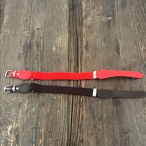 Red and Brown kids belts